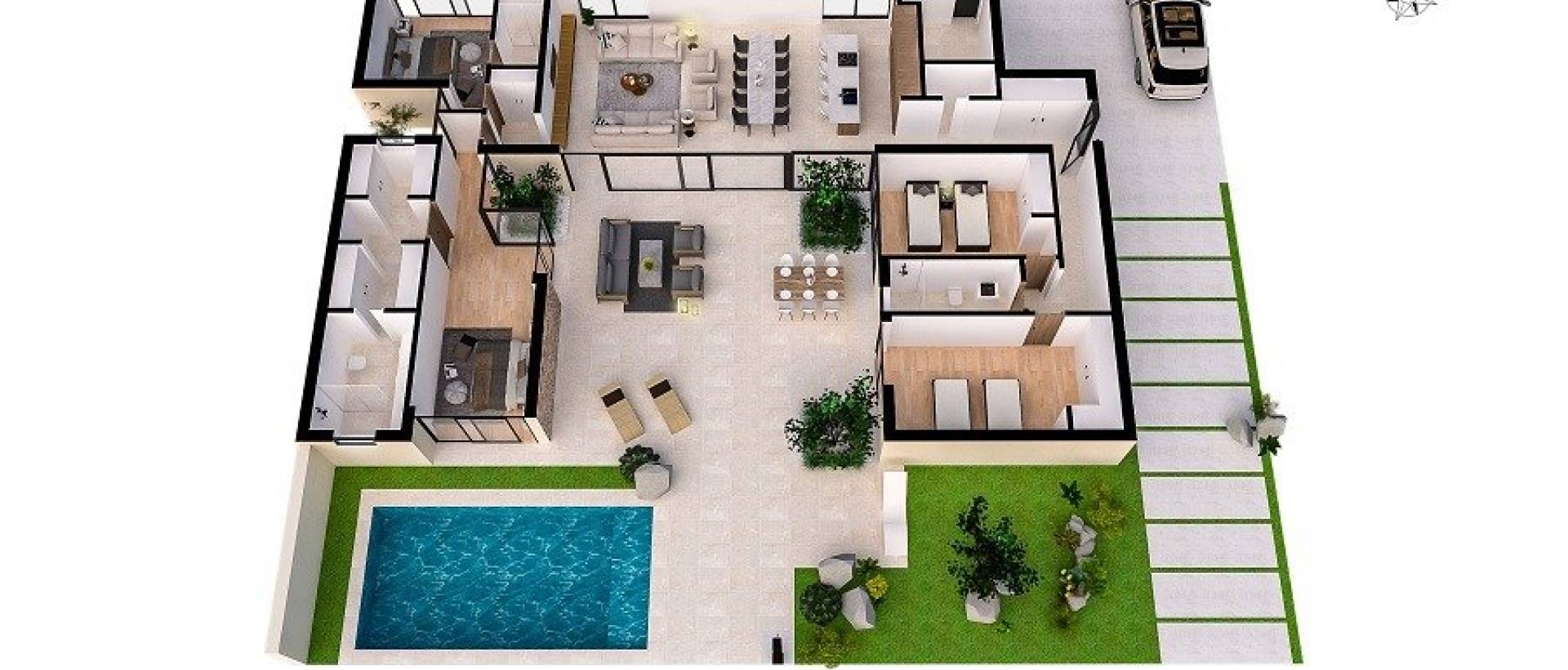 Obra Nueva - Villa / Chalet - BAÑOS Y MENDIGO - Altaona Golf