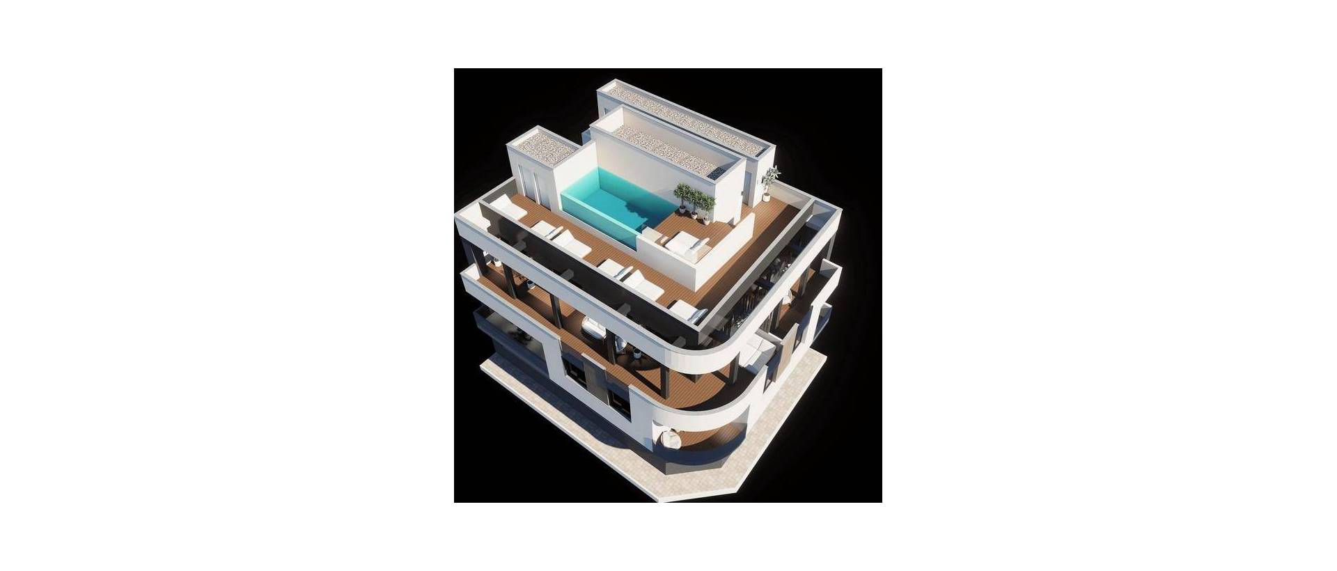 Obra Nueva - Ground floor apartment - Torrevieja - Centro