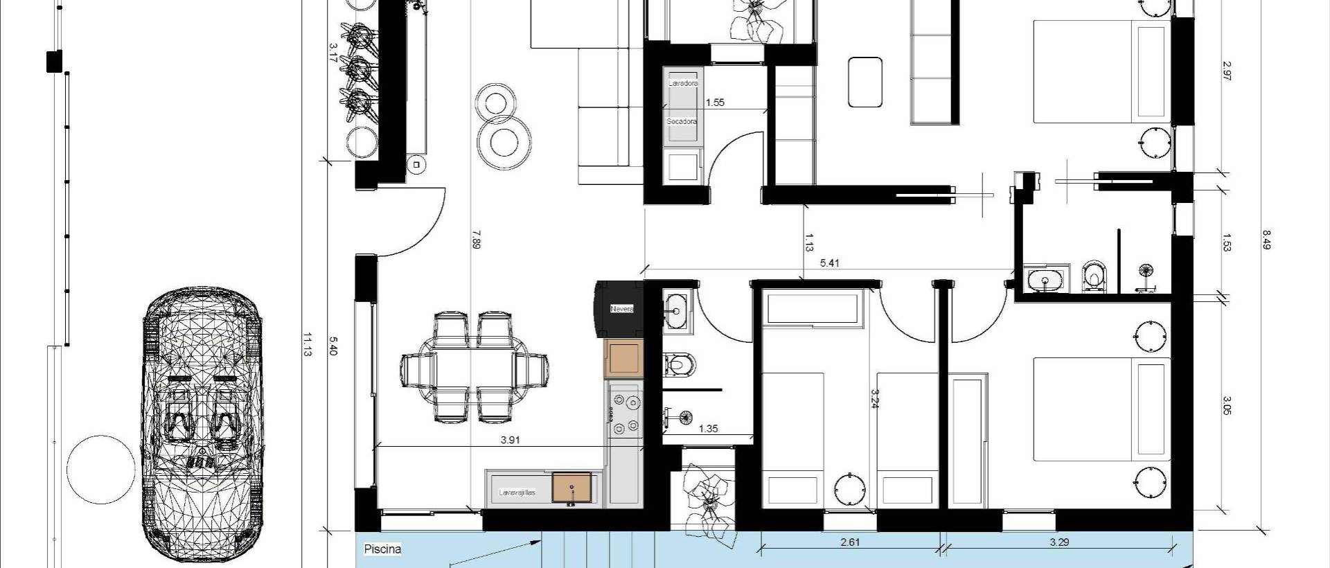 Obra Nueva - Villa / Chalet - Benijofar - Urb. Monteazul