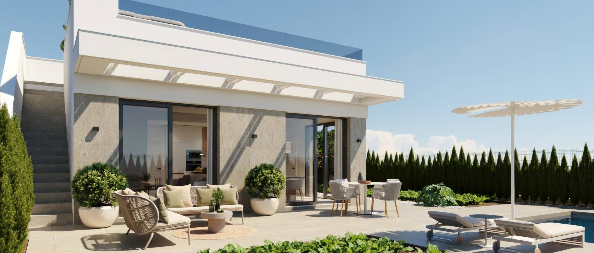 Obra Nueva - Villa / Chalet - Fuente Álamo - Hacienda Del Álamo Golf