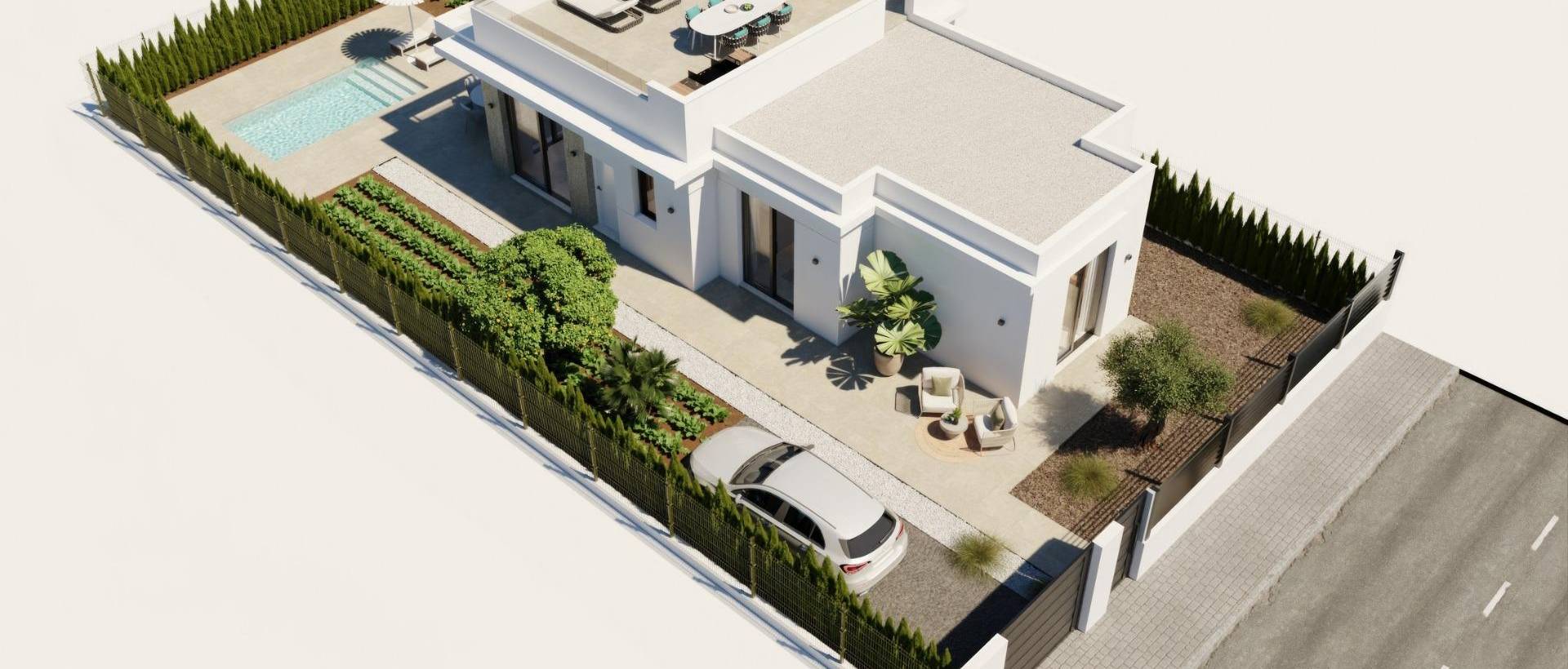 Obra Nueva - Villa / Chalet - Fuente Álamo - Hacienda Del Álamo Golf