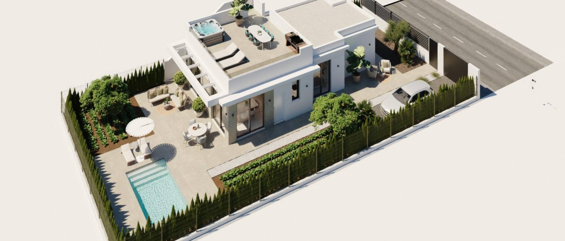 Obra Nueva - Villa / Chalet - Fuente Álamo - Hacienda Del Álamo Golf