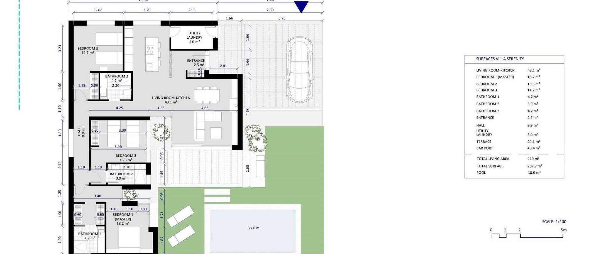 Obra Nueva - Villa / Chalet - BAÑOS Y MENDIGO - Altaona Golf