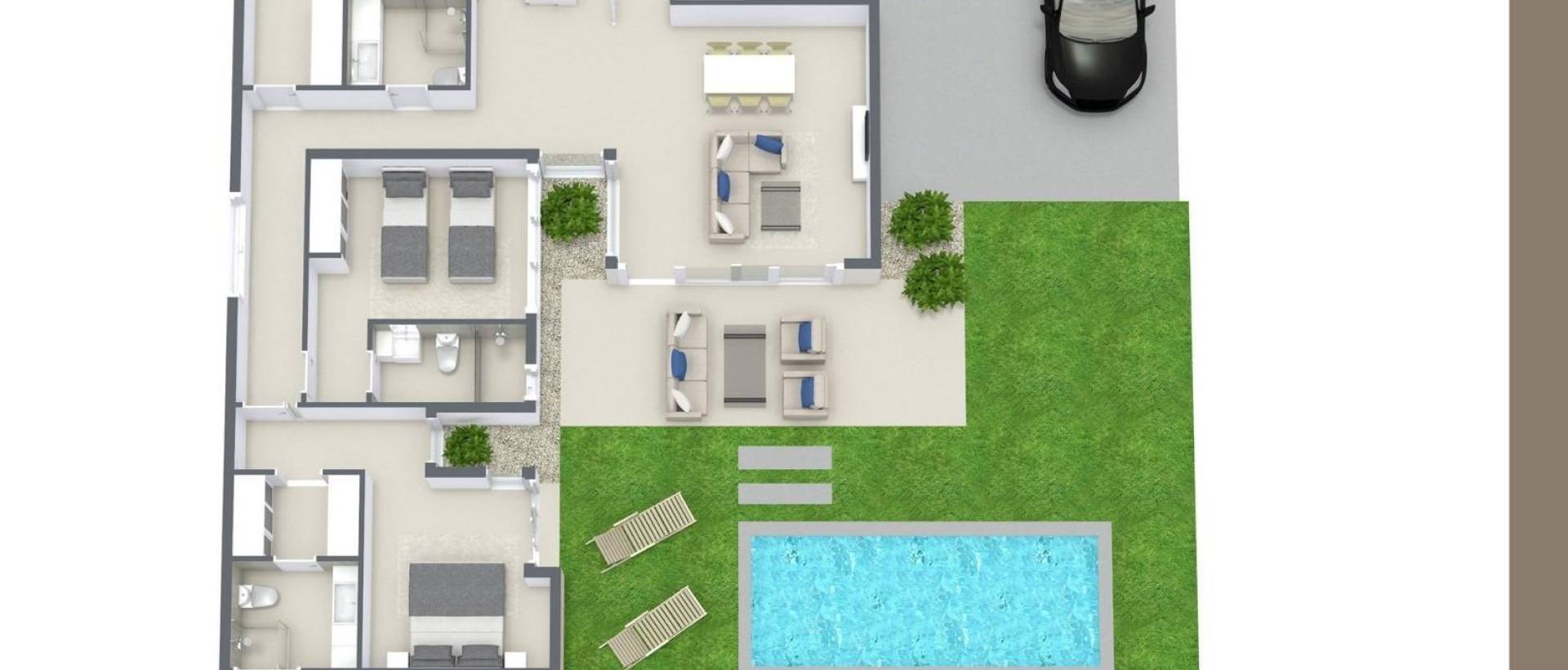 Obra Nueva - Villa / Chalet - BAÑOS Y MENDIGO - Altaona Golf