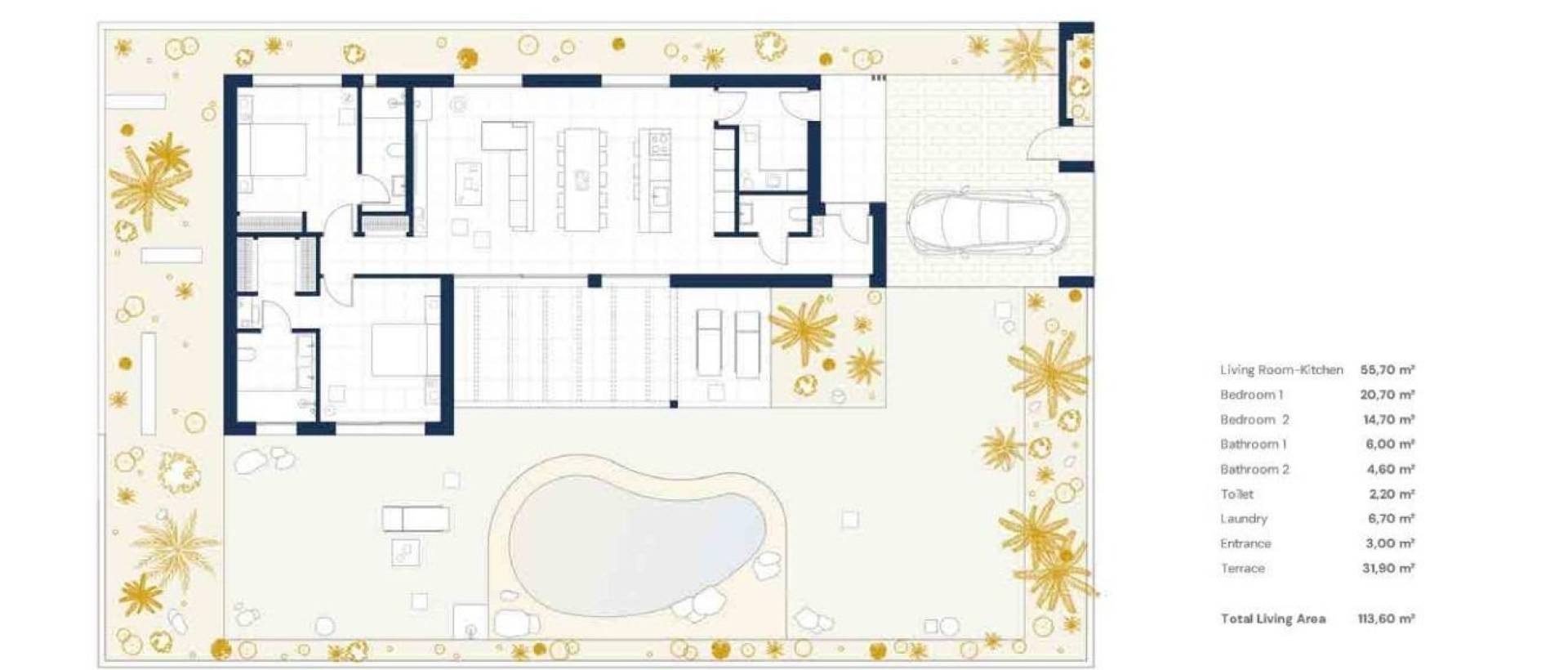 Obra Nueva - Villa / Chalet - BAÑOS Y MENDIGO - Altaona Golf