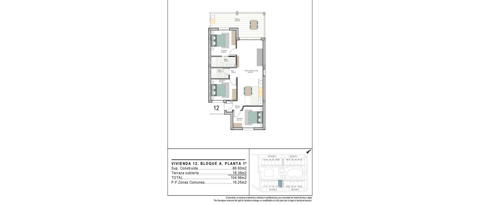 New - Apartment - Torre Pacheco - San Cayetano