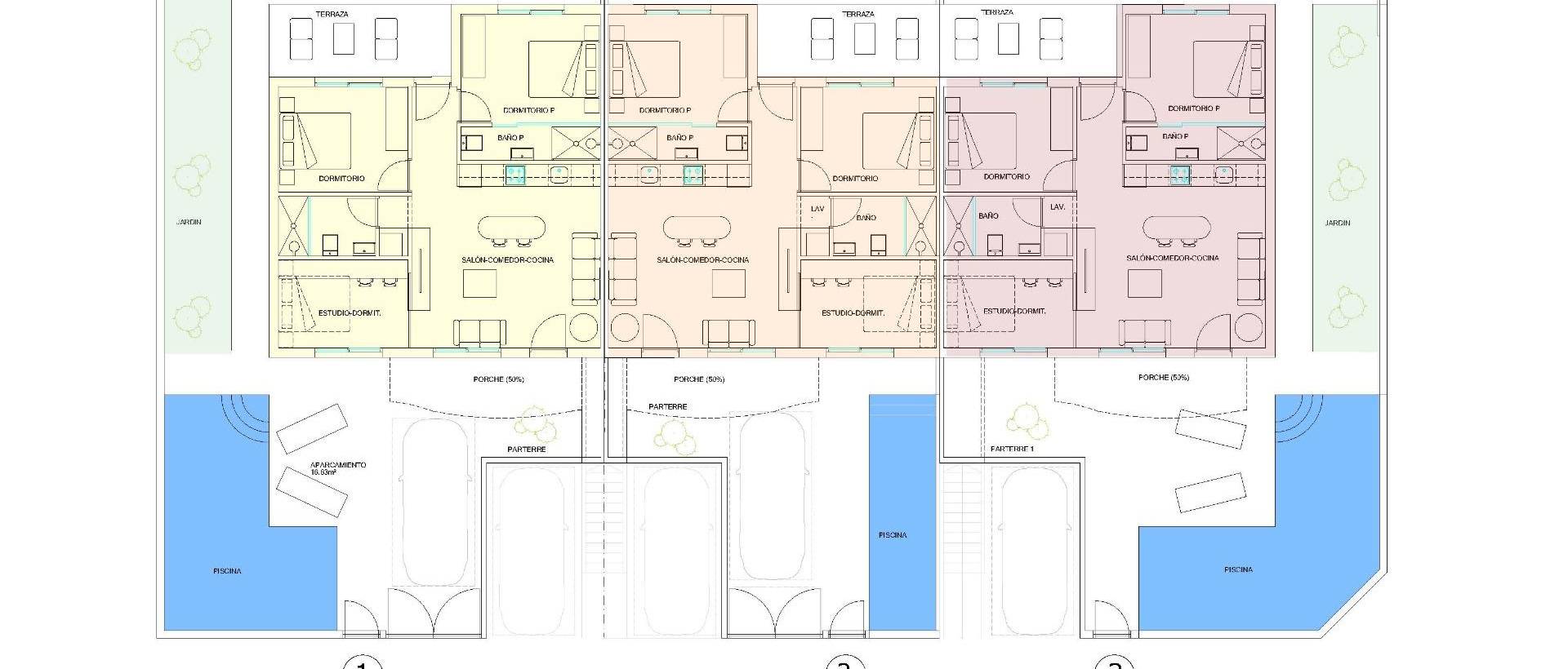 Obra Nueva - Adosado - Pilar de la Horadada - parques de Andromeda
