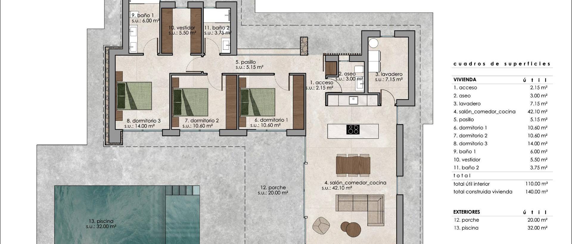 Obra Nueva - Villa / Chalet - Pinoso - Lel