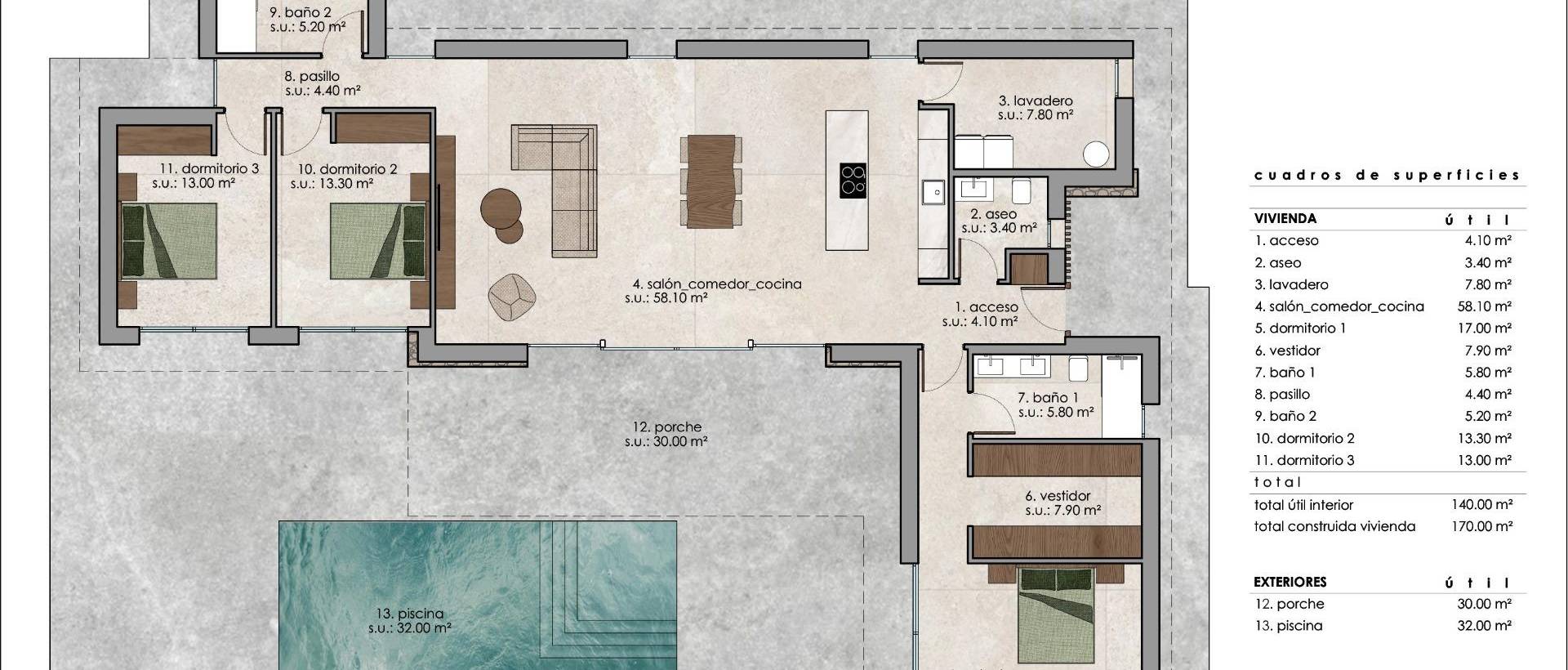 Obra Nueva - Villa / Chalet - Pinoso - Lel